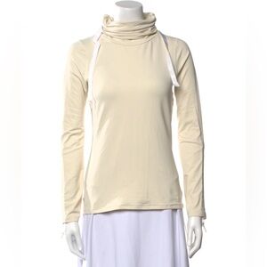 Chic Cream Long Sleeve Women's Top